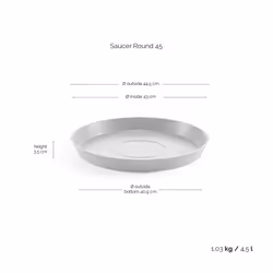Ecopots Saucer Round Carrellino per pianta - Vista aggiuntiva 4