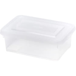 Allibert 227899 Scatola In Plastica Con Coperchio A Click, Trasparente, 29 x 19 x 10 cm