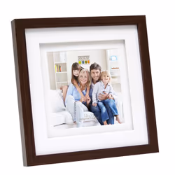 Deknudt S65KQ1, Cornice per foto singola, Cartone, Legno, Marrone, 13 x 13 cm, Quadrato, 225 mm