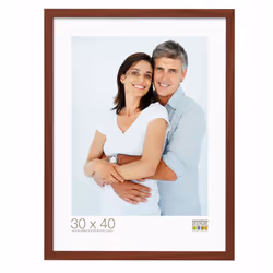 Deknudt S44CH3, Cornice per foto singola, Legno, Marrone, 30 x 40 cm, Riflettente, Paesaggio/Ritratto