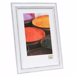 Deknudt S221H3, Cornice per foto singola, Legno, Nero, Bianco, 10 x 15 cm, Rettangolare, 150 mm