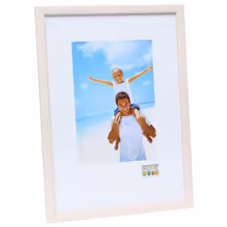 Deknudt S41JL1, Cornice per foto singola, Legno, Bianco, Tavolo, Parete, 29,7 x 42 cm, Rettangolare