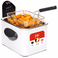 Frifri F1905B, Friggitrice, 3,5 L, 1 kg, Singolo, Bianco, Pulsanti