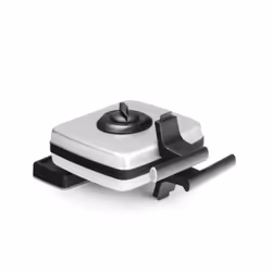 Frifri FRI022810012GRP piastra per waffle 2 waffle 1200 W Nero, Grigio
