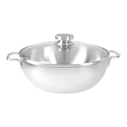 Demeyere Apollo 7 28 cm, Serveringspanna med glaslock, Silver