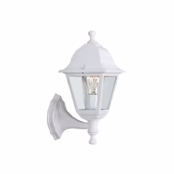Massive Lampada da parete 714250131, Illuminazione da parete da esterno, Bianco, Alluminio, Vetro, Metallo, IP44, Giardino, C ...
