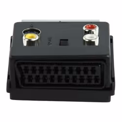Valueline SCART 60, 3 x RCA + S-Video, 2 x SCART (21-pin), Maschio, Femmina, Nichel, Nero