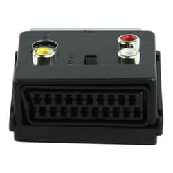 Valueline SCART 60 cavo e adattatore video 3 x RCA + S-Video 2 x SCART (21-pin) Nero