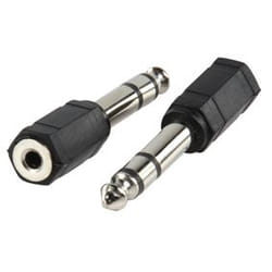 Valueline AC-007 adattatore per inversione del genere dei cavi 3.5mm 6.35mm Nero