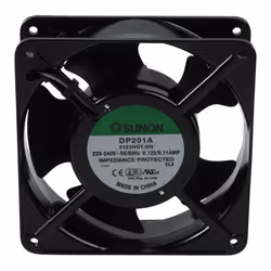 SUNON CY 201, Ventilatore, 12 cm, 2550 Giri/min, 2900 Giri/min, Nero