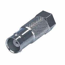 Valueline FC-023, F, BNC, Maschio, Femmina, Nichel, Argento