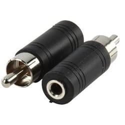 Valueline AC-008 adattatore per inversione del genere dei cavi 3.5mm RCA Nero