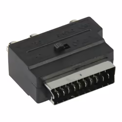 Valueline VLVP31902B cavo e adattatore video SCART (21-pin) 3 x RCA + S-Video Nero - Vista aggiuntiva 4