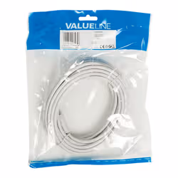Valueline VLSP41300W50 cavo coassiale 5 m F Bianco - Vista aggiuntiva 3