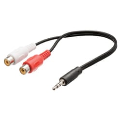 Valueline VLAP22250B02 cavo audio 0,2 m 3.5mm 2 x RCA Nero, Rosso, Bianco