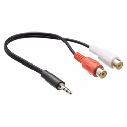 Valueline VLAP22250B02 cavo audio 0,2 m 3.5mm 2 x RCA Nero, Rosso, Bianco
