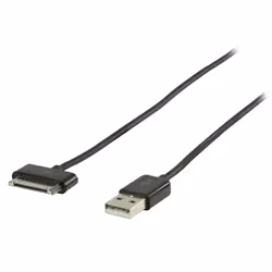 Valueline VLMB39100B10 cavo per cellulare Nero 1 m USB A Apple 30-pin