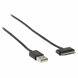 Valueline VLMB39100B10 cavo per cellulare Nero 1 m USB A Apple 30-pin