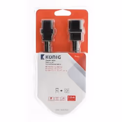 König KNE10500B20 cavo di alimentazione Nero 2 m Accoppiatore C14 Accoppiatore C13 - Vista aggiuntiva 4