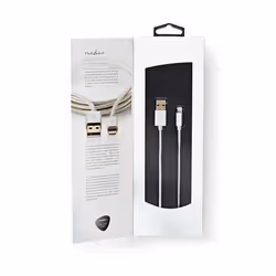 Nedis CCTB39300AL10 cavo per cellulare Alluminio 1 m USB A Lightning - Vista aggiuntiva 7