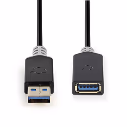 Nedis CCBW61010AT20 cavo USB USB 3.2 Gen 1 (3.1 Gen 1) 2 m USB A Antracite - Vista aggiuntiva 2