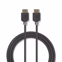 Nedis CVBW34000AT30, 3 m, HDMI tipo A (Standard), HDMI tipo A (Standard), Compatibilità 3D, Antracite