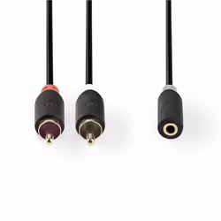 Nedis CABW22255AT02 cavo audio 2 x RCA 3.5mm Antracite - Vista aggiuntiva 2