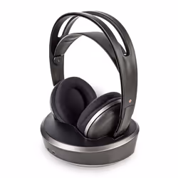 Nedis HPRF210BK cuffia e auricolare Cuffie Con cavo e senza cavo A Padiglione TV Nero, Argento - Vista aggiuntiva 6