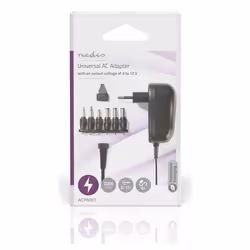 Nedis ACPA001 adattatore e invertitore Interno 12 W Nero - Vista aggiuntiva 4