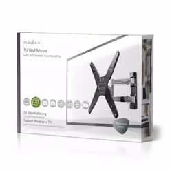 Nedis TVWM5530BK Supporto TV a parete 106,7 cm (42") Argento, Nero - Vista aggiuntiva 6