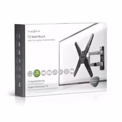 Nedis TVWM5530BK Supporto TV a parete 106,7 cm (42") Argento, Nero - Vista aggiuntiva 7