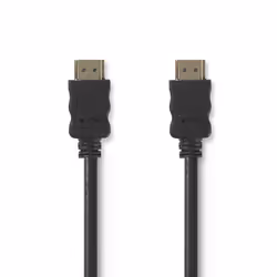 Nedis CVGP34000BK05, 0,5 m, HDMI tipo A (Standard), HDMI tipo A (Standard), 3840 x 2160 Pixel, Compatibilità 3D, Nero