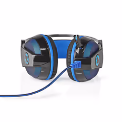 Nedis GHST500BK cuffia e auricolare Cablato A Padiglione Gaming USB tipo A Nero, Blu - Vista aggiuntiva 2