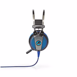 Nedis GHST500BK cuffia e auricolare Cablato A Padiglione Gaming USB tipo A Nero, Blu - Vista aggiuntiva 3