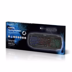 Nedis GKBD100BKUS tastiera Gaming USB QWERTY US International Nero