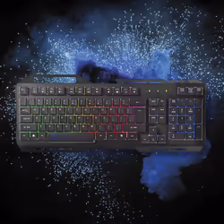 Nedis GKBD200BKUS tastiera Gaming USB QWERTY US International Nero - Vista aggiuntiva 4