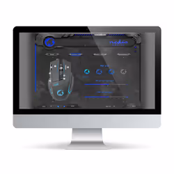 Nedis GMWD300BK mouse Gaming Mano destra Ottico 4000 DPI