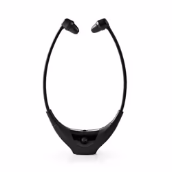Nedis HPRF010BK cuffia e auricolare Cuffie Con cavo e senza cavo Sottomento TV USB tipo-C Base di ricarica Nero
