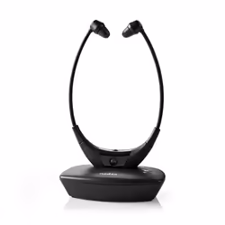 Nedis HPRF010BK cuffia e auricolare Cuffie Con cavo e senza cavo Sottomento TV USB tipo-C Base di ricarica Nero - Vista aggiuntiva 5