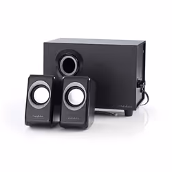 Nedis CSPR10021BK set di altoparlanti 16 W PC Nero 2.1 canali - Vista aggiuntiva 4