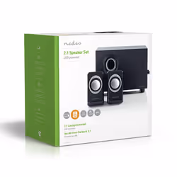 Nedis CSPR10021BK set di altoparlanti 16 W PC Nero 2.1 canali - Vista aggiuntiva 6