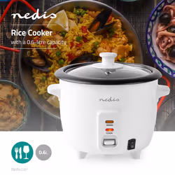 Nedis KARC06WT cuoci riso 0,6 L 300 W Bianco