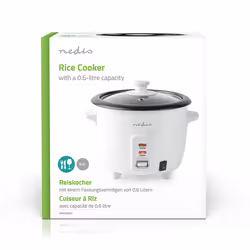 Nedis KARC06WT cuoci riso 0,6 L 300 W Bianco - Vista aggiuntiva 7