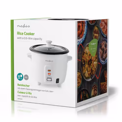 Nedis KARC06WT cuoci riso 0,6 L 300 W Bianco - Vista aggiuntiva 8