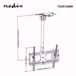 Nedis TVCM1350BK Supporto TV a parete 65" Nero - Vista aggiuntiva 6
