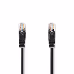 Nedis CCGP85100BK50, 5 m, Cat5e, U/UTP (UTP), RJ-45, RJ-45, Nero