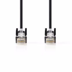 Nedis CCGP85100BK50 cavo di rete Nero 5 m Cat5e U/UTP (UTP)
