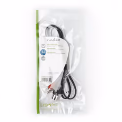 Nedis CAGP20200BK10 cavo audio 1 m DIN (5-pin) 2 x RCA Nero