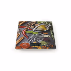 Nedis KASC113VA, Bilancia da cucina elettronica, 5 kg, 1 g, Multicolore, Vetro, Plastica, Vetro