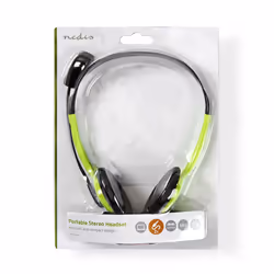 Nedis CHST100GN cuffia e auricolare Cablato A Padiglione Studio Verde - Vista aggiuntiva 6